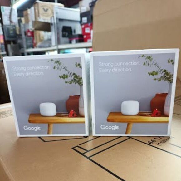 Google Nest Home Wi-Fi System Extender - Mesh Router - 2 Pack (1596) - Picture 4 of 5